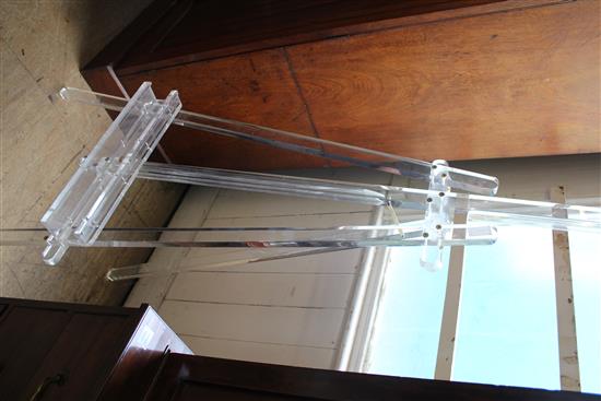 Clear lucite artists easel